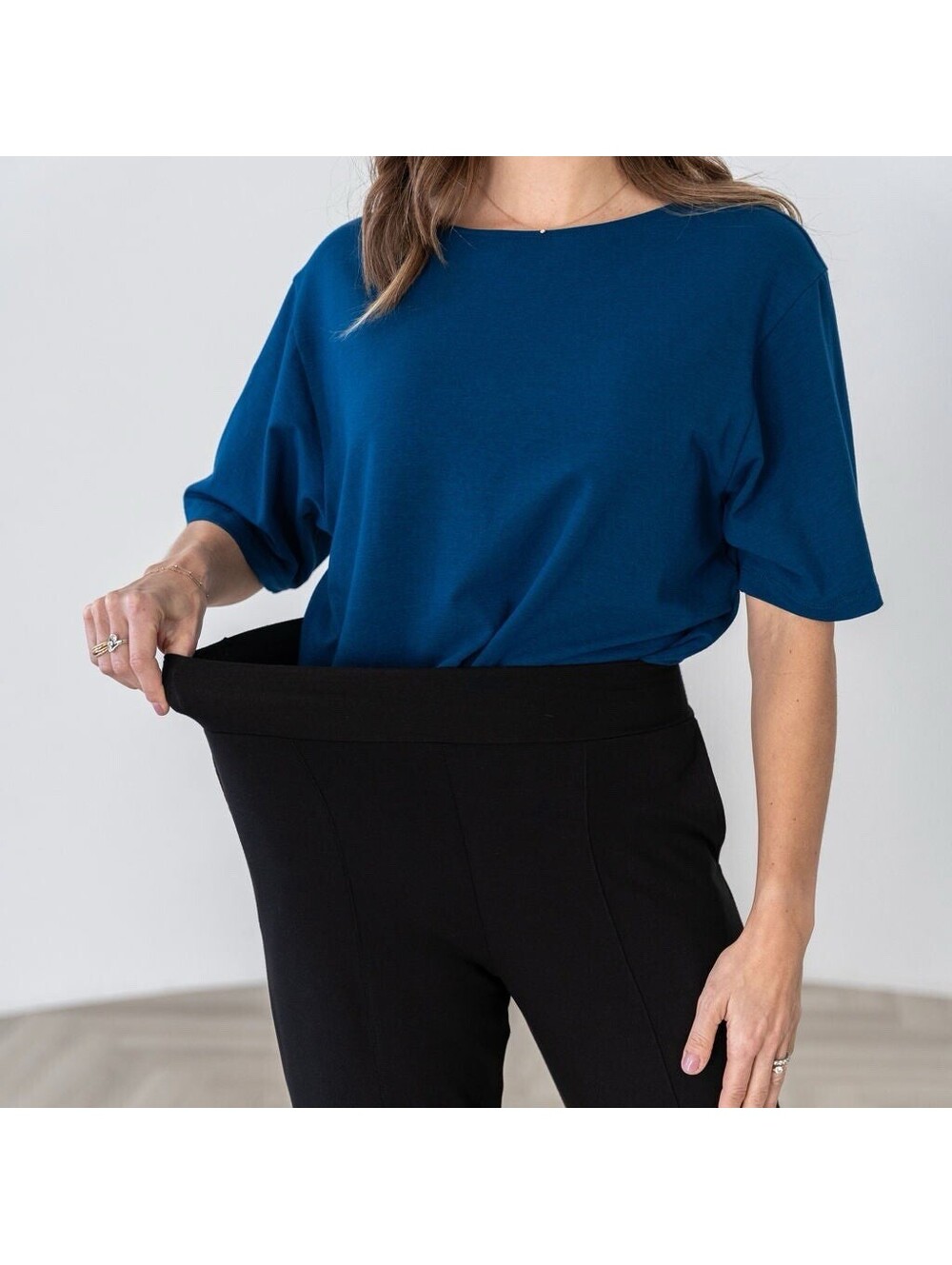 Encircled The Wanderer Slim Leg Pant Navy Blue Micromodal Made In Canada S — image 3 of 8